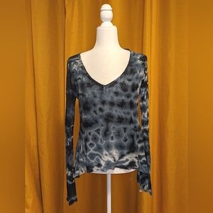 Hard Tail forever blue tie dye long sleeve, size Medium